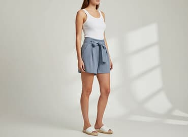 krótkie spodenki wiązane: H&M, Szorty damskie, rozmiar S — 7