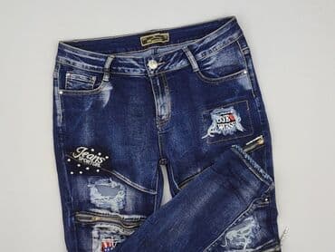 czarne jeansy z dziurami: Jeansy damskie, rozmiar XL — 1