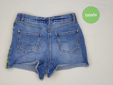 krótkie spodenki i nogi z cellulitem: Denim, Szorty damskie, rozmiar S — 3