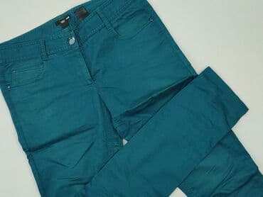 spodnie czerwone w kratę h m: H&M, Material trousers for women, size L — 1