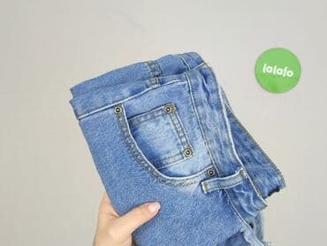 krótkie jeansowe spodenki z wysokim stanem podarte: Boohoo, Szorty damskie, rozmiar XL — 5