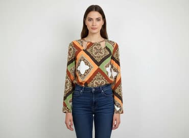 koszulki z długim rękawem damskie armani exchange: AX, Bluzka damska, rozmiar L — 6