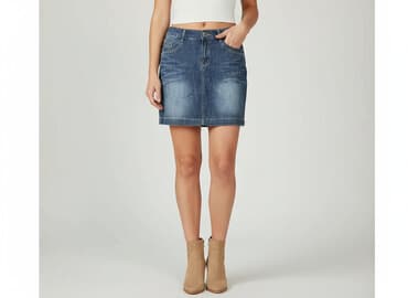 spódnice jeansowe rozmiar 50: Spódnica damska, rozmiar L — 1