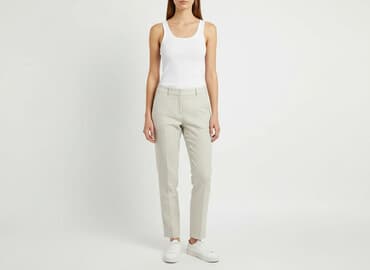 kombinezon lniany mango: Mango, Spodnie materiałowe damskie, rozmiar 2XS — 7