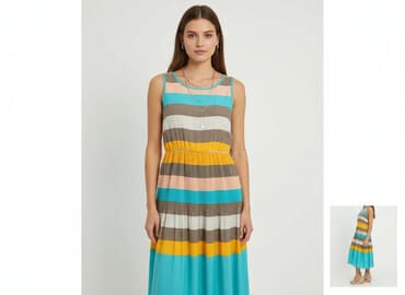 zalando sukienka w paski: Vila, Sukienka damska, rozmiar S — 6