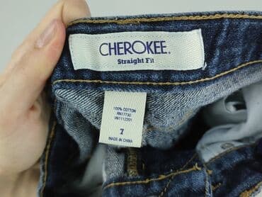 krótkie spodenki carhartt: Spodnie jeansowe, Cherokee, 7 lat, 122, stan - Idealny — 4