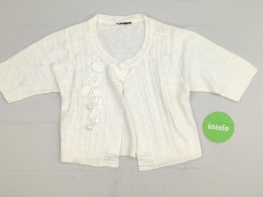 sweter z krótkim rękawem męski: Kardigan damski, rozmiar S — 2