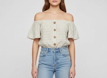 bluza odkryte ramiona: Primark, Top damski, rozmiar M — 1