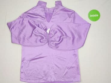 liliowy garnitur damski: Bluzka damska, rozmiar S — 3