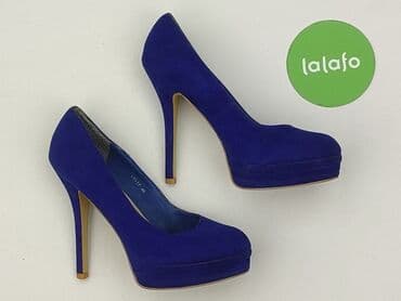 srebrne buty na obcasie ccc: Półbuty damskie, rozmiar 40 — 4