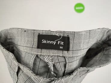 legginsy wzorzyste: Skinny, Spodnie materiałowe damskie, rozmiar M — 4