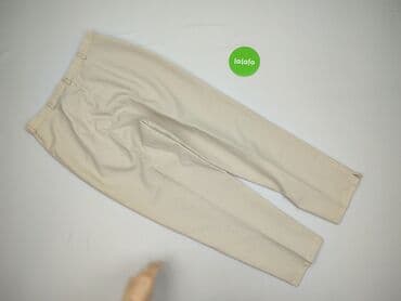 spodnie woskowane beż: Spodnie materiałowe damskie, rozmiar XL — 3