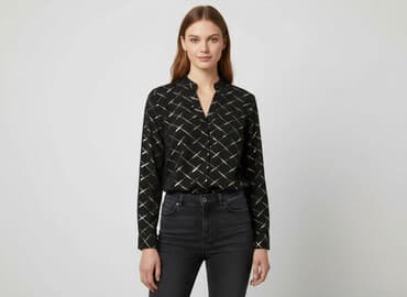 shein czarne bluzki: Shein, Bluzka damska, rozmiar M — 6