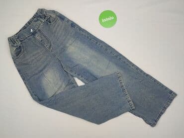 czarne jeansy elastyczne: Spodnie jeansowe, 12 lat, 152, stan - Bardzo dobry — 2