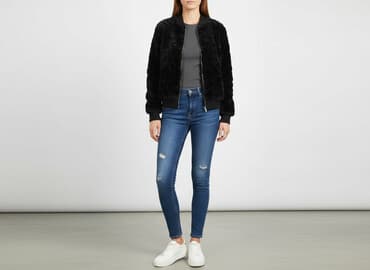 kurtki skurzane: Kurtka bomberka damska, rozmiar S — 5