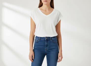 dluga biala koszula: FB Sister, T-shirt damski, rozmiar S — 6