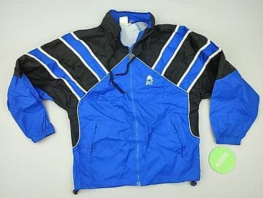 nike softshell: Męska kurtka sportowa/wiatrówka SK - Kolor: niebiesko-czarny z — 2