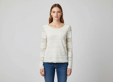 białe bluzki adidas: H&M, Bluzka damska, rozmiar M — 6