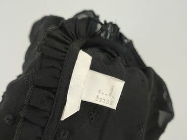 czarne bluzki z szyfonowymi rękawami: H&M, Bluzka damska, rozmiar S — 4