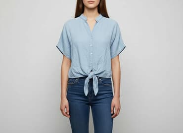 koszule jeansowe damskie h m: H&M, Bluzka damska, rozmiar 2XS — 7