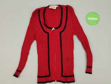 sweter w paski z serduszkiem: Kaleidoscope, Kardigan damski, M — 2