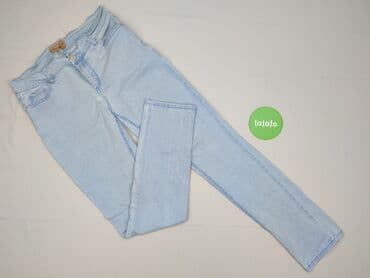 dżinsy z wysokim stanem czarne: Janina, Jeansy damskie, M — 2