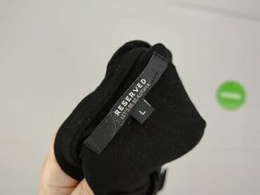 czarne t shirty damskie w serek: Reserved, T-shirt damski, rozmiar L — 4