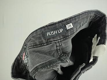 czarne converse na platformie: Jeansy damskie, rozmiar S — 4