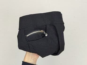 krótkie czarne spodenki materiałowe: Szorty damskie, rozmiar M — 5