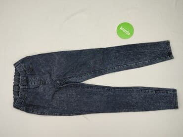 zara woskowane spodnie: H&M, Material trousers for women, size S (EU 36) — 2