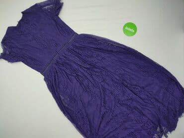 niebieskie sukienki plus size: Sukienka damska, rozmiar M — 3