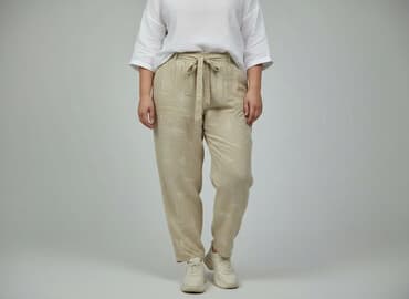 ubrania w rozmiarze 48: Janina, Spodnie materiałowe damskie, rozmiar 4XL — 1