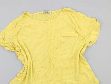 żółte bluzki z krótkim rękawem: QUIOSQUE, Bluzka damska, rozmiar L — 1