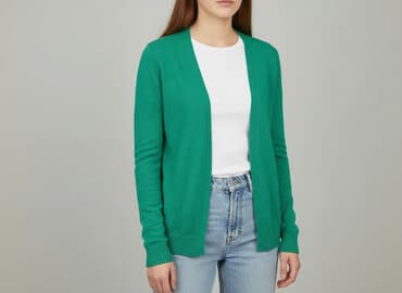 sweter z dekoltem v: Vila, Kardigan damski, rozmiar XS — 8