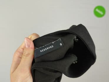 gładka czarne bluzki: Reserved, Bluzka damska, rozmiar S — 5