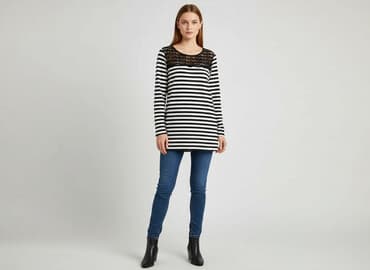 zalando sukienka w paski: Tunika damska, rozmiar S — 5