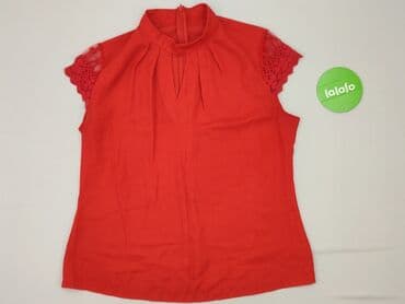 czerwone bluzki eleganckie: Bluzka damska, rozmiar L — 3