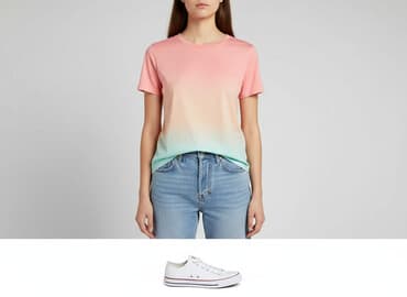 przerabianie koszulek: Ombre, Women`s T-shirt, size L — 1