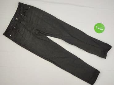 dżinsy z wysokim stanem czarne: Denim, Jeansy damskie, M — 2