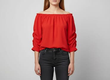 bluzka z odkrytym ramieniem allegro: Bluzka damska, rozmiar M — 5