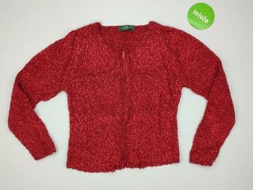 sweter czerwony: Kardigan damski, rozmiar M — 2