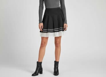 spódnice plisowane czarne mini: Spódnica damska, rozmiar M — 1