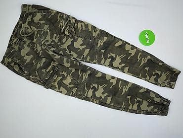 Męskie spodnie joggery cargo w moro - Krój: jogger/cargo, nogawki — 2