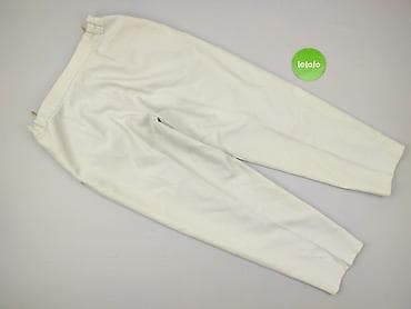 klapki kremowe: Spodnie materiałowe damskie, rozmiar XL — 3