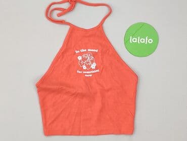 srebrny top h m: Bershka, Top damski, XS — 2