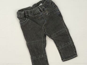 kombinezon zimowy imax: Spodnie jeansowe, H&M, 6-9 miesięcy, stan - Idealny — 1