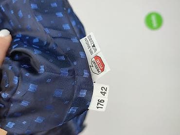 marynarki pull and bear: Męska marynarka granatowa - Krój: jednorzędowa, z 1 guzikiem z przodu — 4