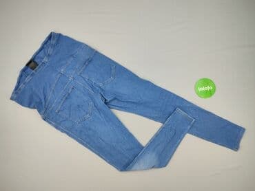 czarne legginsy ciążowe: H&M Mama, Jeansy damskie, rozmiar L — 3