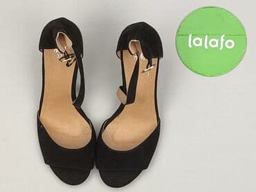 steve madden sandały czarne: H&M, Sandały damskie, rozmiar 37 — 2