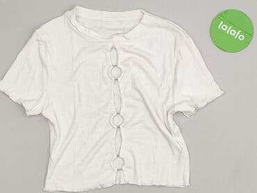 biała bluzka ze stójką damska: Bluzka damska, rozmiar S — 2
